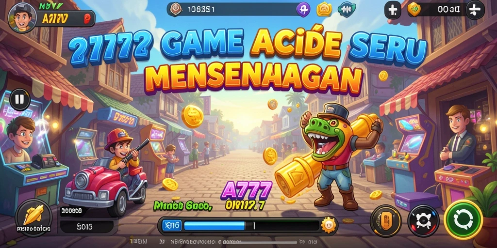 Tampilan gameplay yang mendebarkan dari A7777 dengan tantangan Arcade.