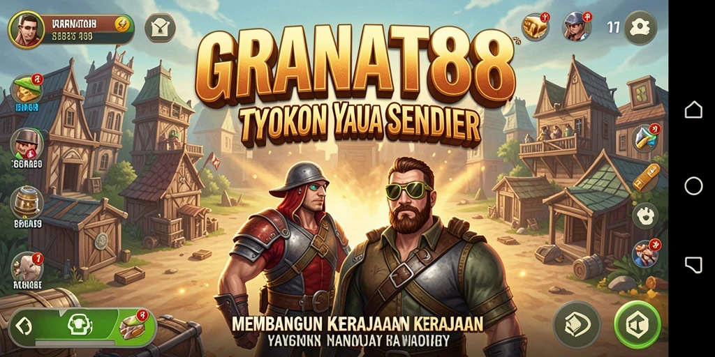 Tangkapan layar gameplay yang menampilkan strategi membangun bisnis.