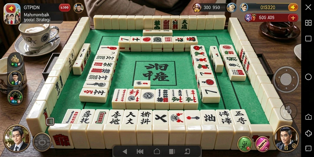 Tangkapan layar gameplay GTPIDN menampilkan suasana menarik permainan Mahjong.