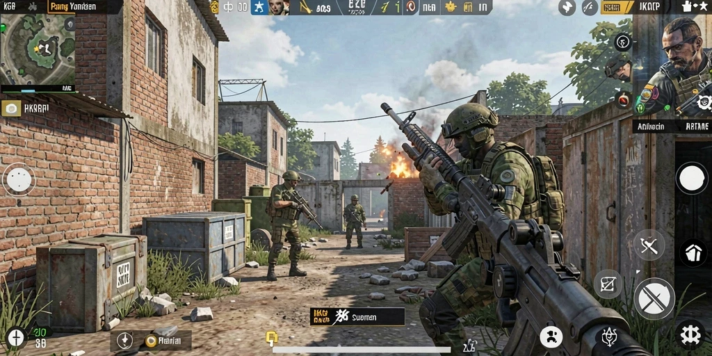 Tampilan gameplay KKRP yang penuh aksi dan strategis.