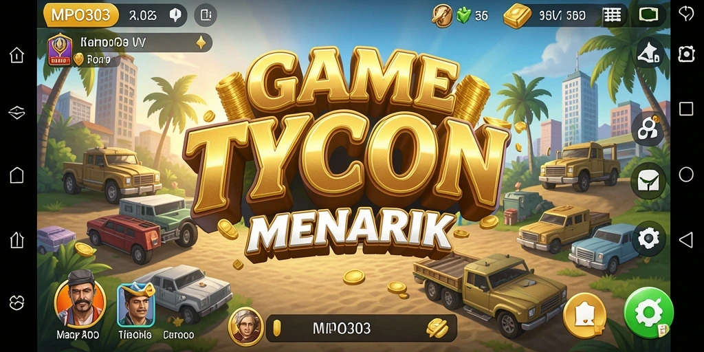 Tampilan gameplay MPO303 dengan elemen strategi Tycoon yang menarik.