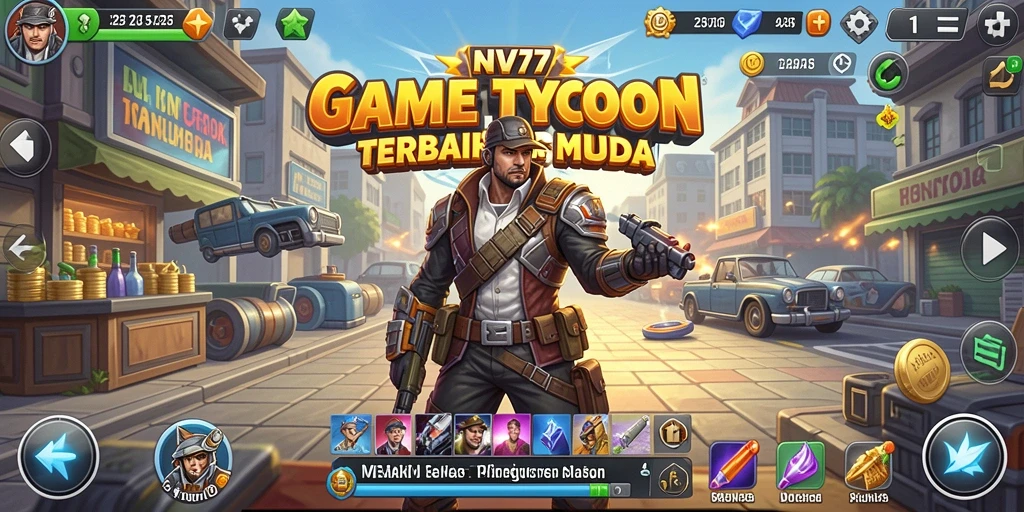 Tampilan gameplay NV77 yang menarik dan interaktif.