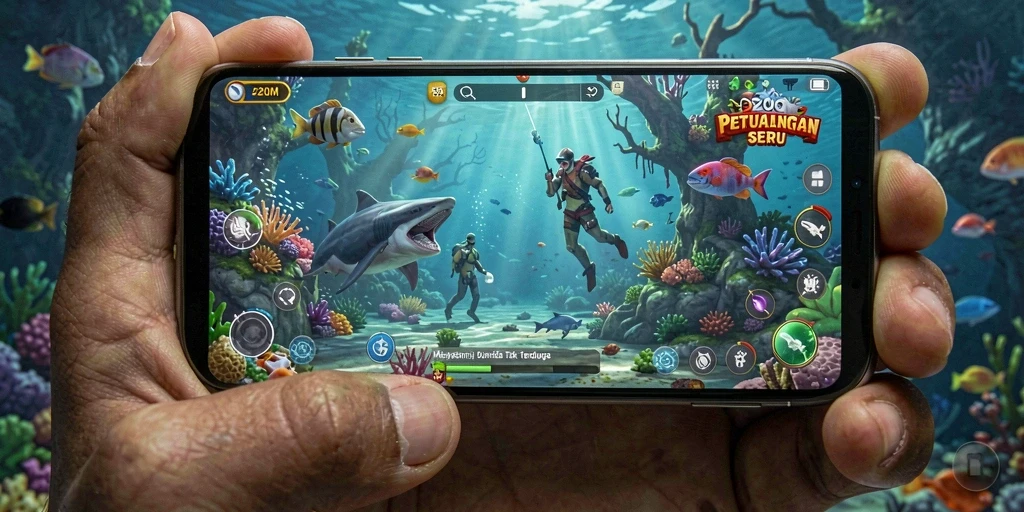 Tampilan gameplay menarik dalam P200M yang seru dan penuh petualangan.