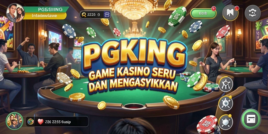 Tampilan menarik dari gameplay PGKING yang penuh aksi Kasino.