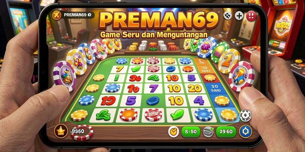 Tampilan menarik dan seru dari gameplay Bingo di PREMAN69.