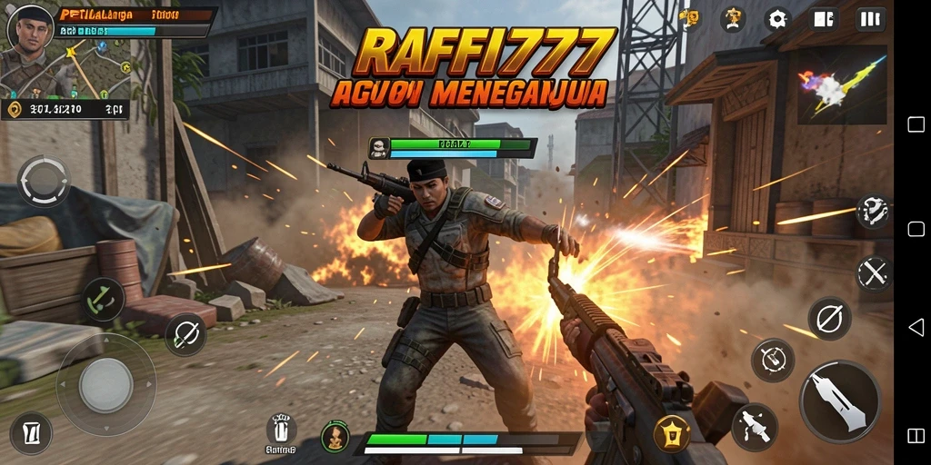 Gameplay menegangkan RAFFI777 yang penuh aksi dan strategi.