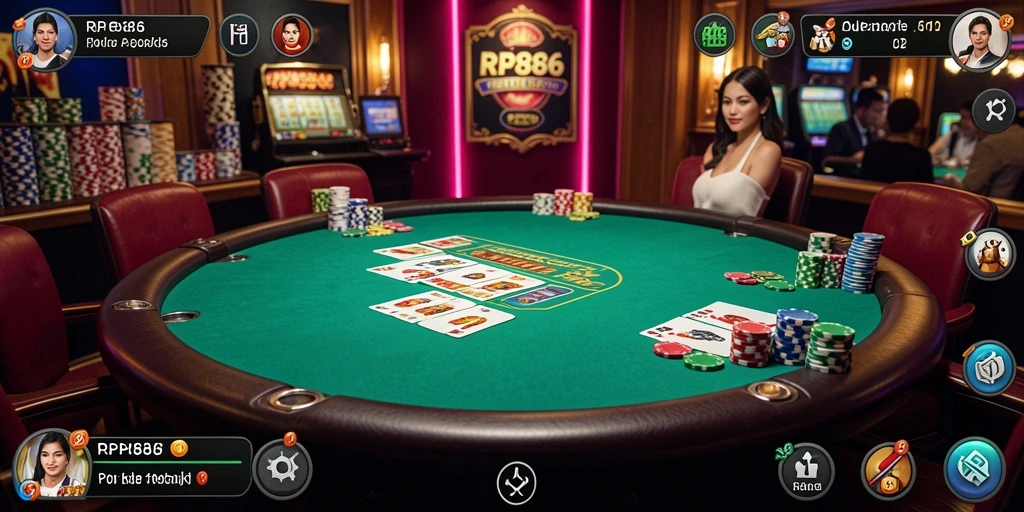 Tampilan utama gameplay RP886 yang mendebarkan
