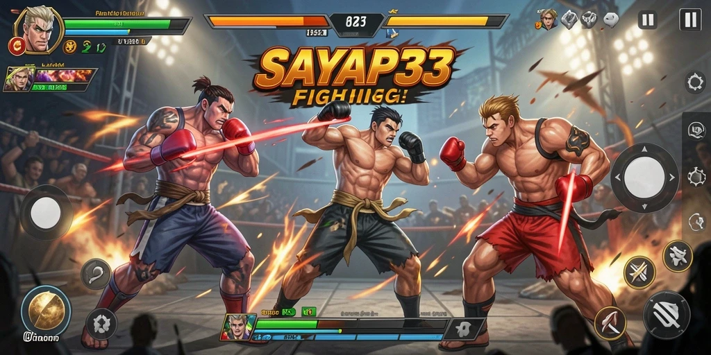Gameplay seru dengan pertarungan intens di SAYAP33.